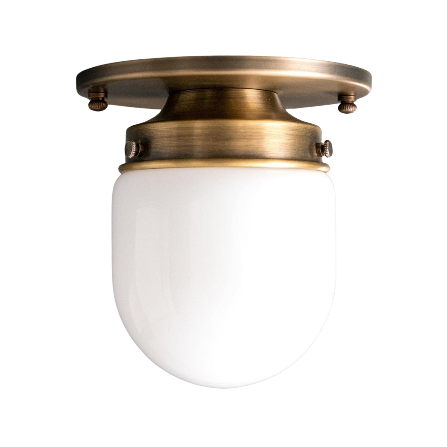 Opal Glass Wall & Ceiling Lamp Dual Function Modern Design Brass - Lamylie