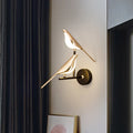 Vogel-Figur Tischlampe mit goldenem Skulptur-Akzent - Lamylie