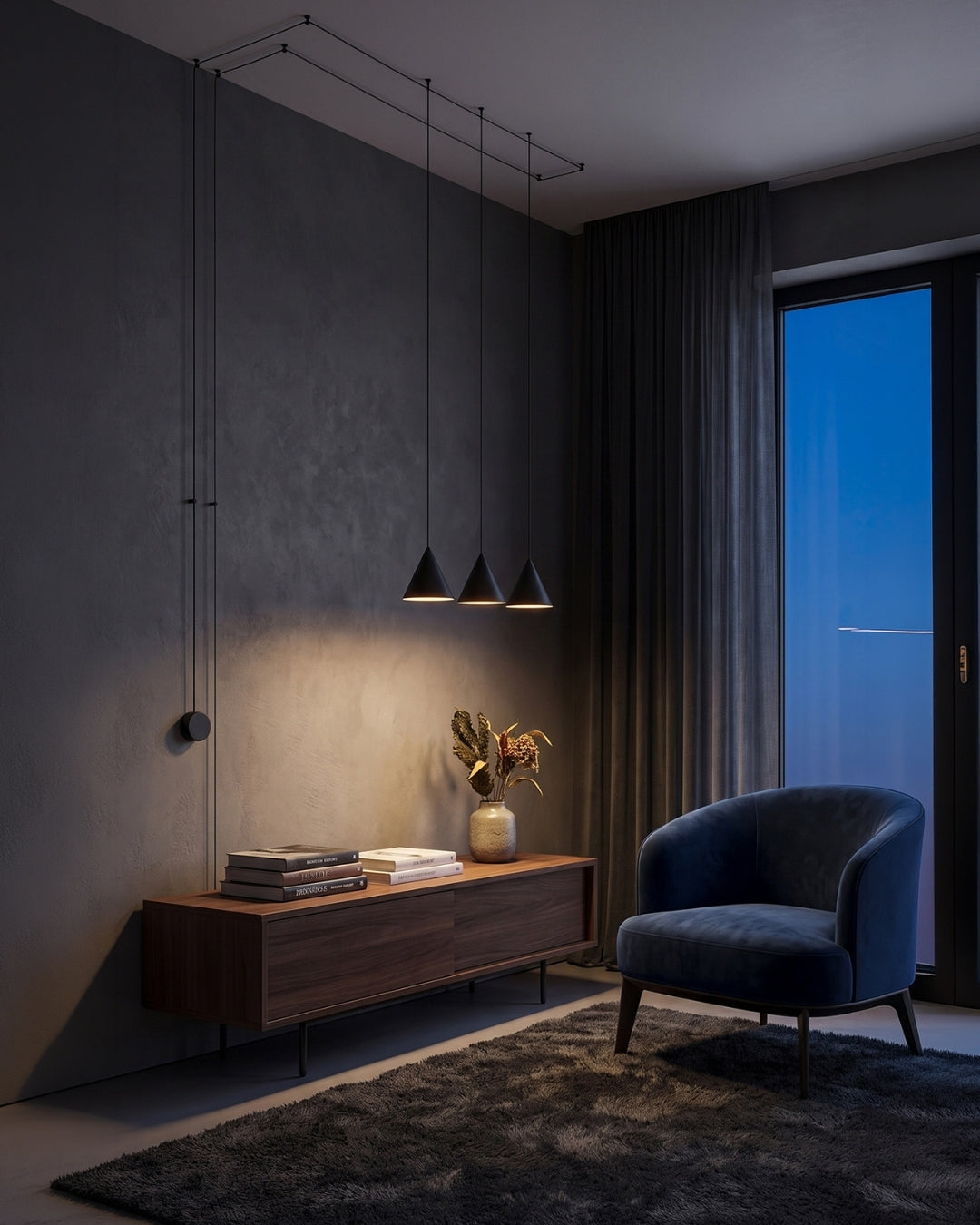 Stella Pendelleuchte | Aluminium Geometrisches Design mit verstellbarer Kabellänge und LED-Beleuchtung - Lamylie