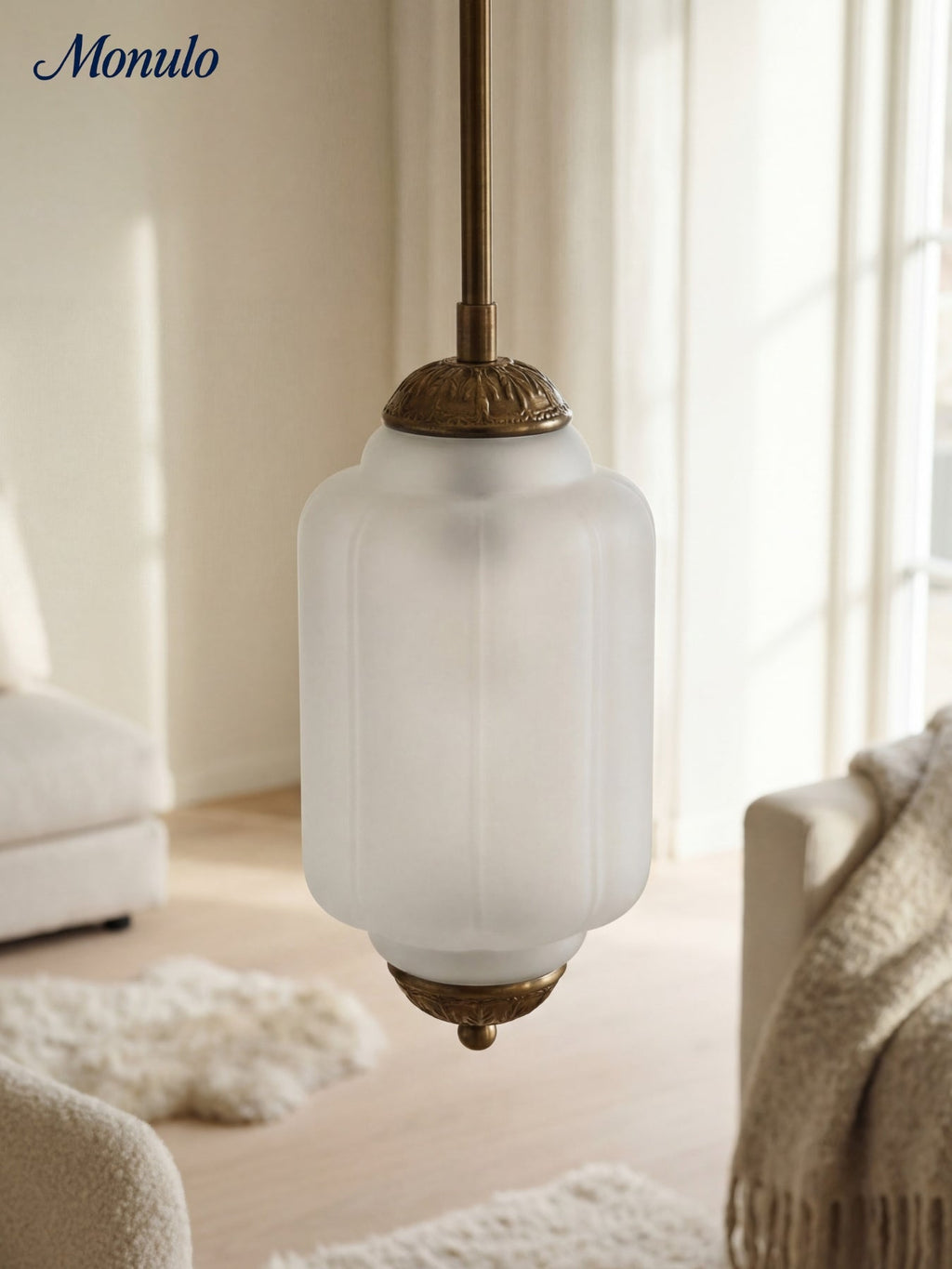 Vintage Glass Pendant Lamp with Nostalgic Look | Refined Lighting for Dining Room and Kitchen - Lamylie