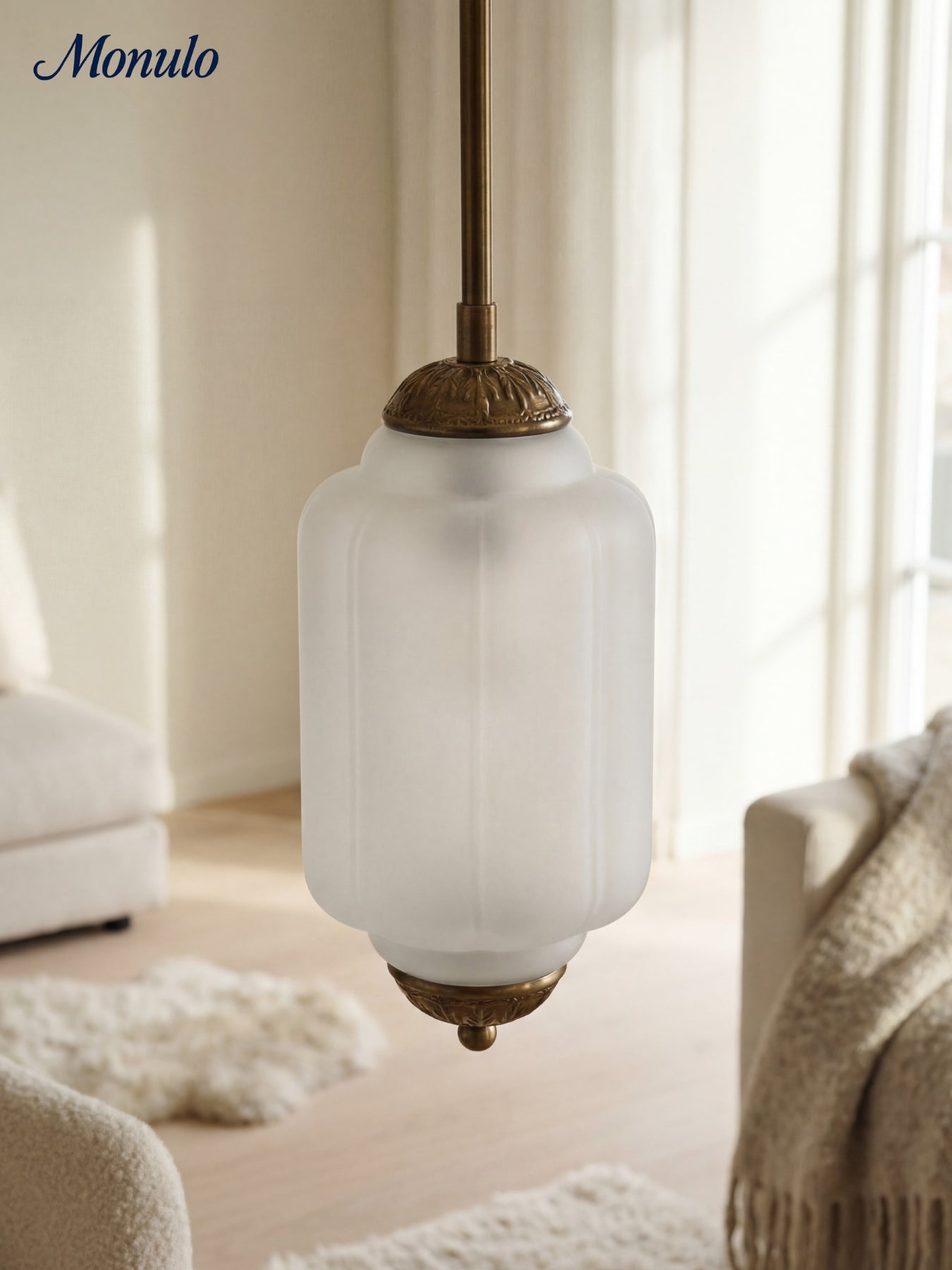 Vintage Glass Pendant Lamp with Nostalgic Look | Refined Lighting for Dining Room and Kitchen - Lamylie