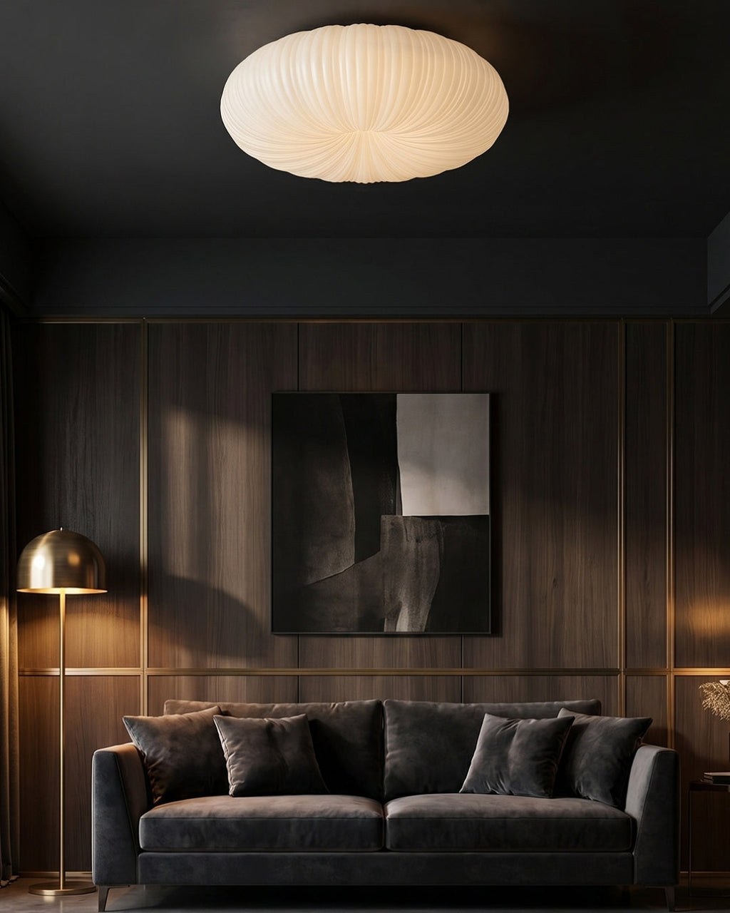 Ceiling Lamp Iris Scandinavian Dimmable Metal & Acrylic with Remote Control for Modern Living Spaces Bedroom Dining Room Ambient Lighting - Lamylie
