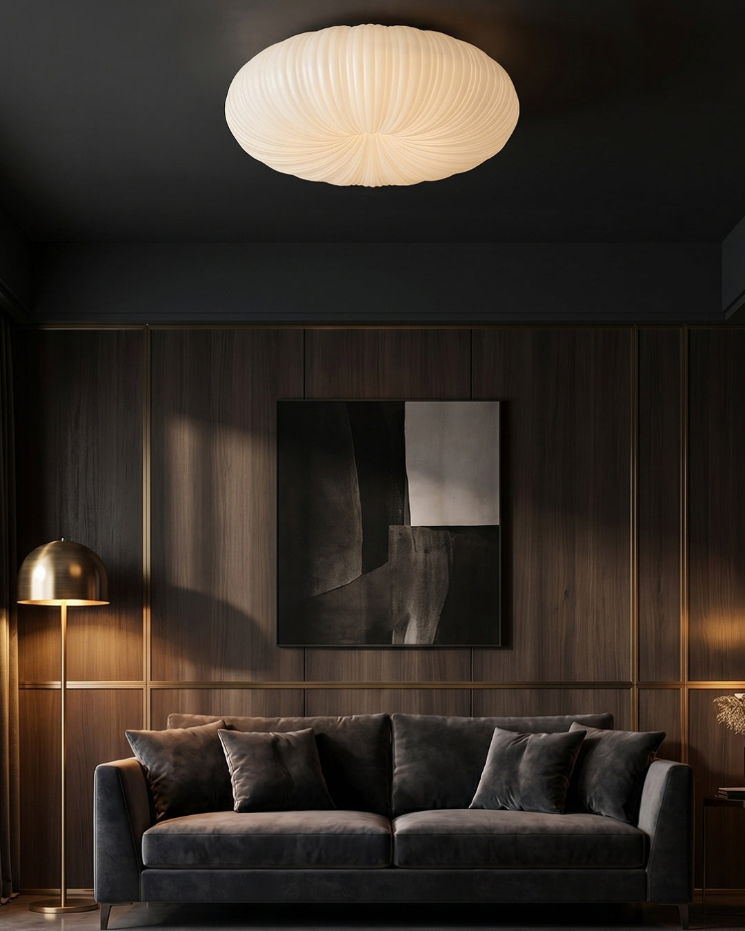 Ceiling Lamp Iris Scandinavian Dimmable Metal & Acrylic with Remote Control for Modern Living Spaces Bedroom Dining Room Ambient Lighting - Lamylie