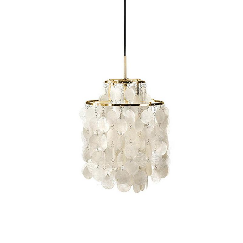 Suspension en forme de coquillage Lumi — Lumière d’ambiance vintage chaleureuse