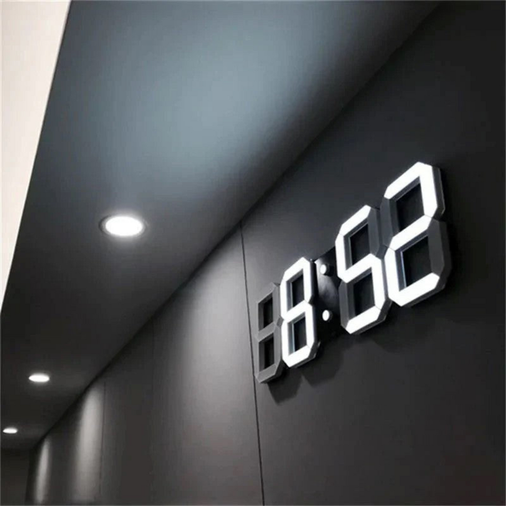 Horloge murale numérique LED 3D moderne pour la décoration intérieure – Lamylie