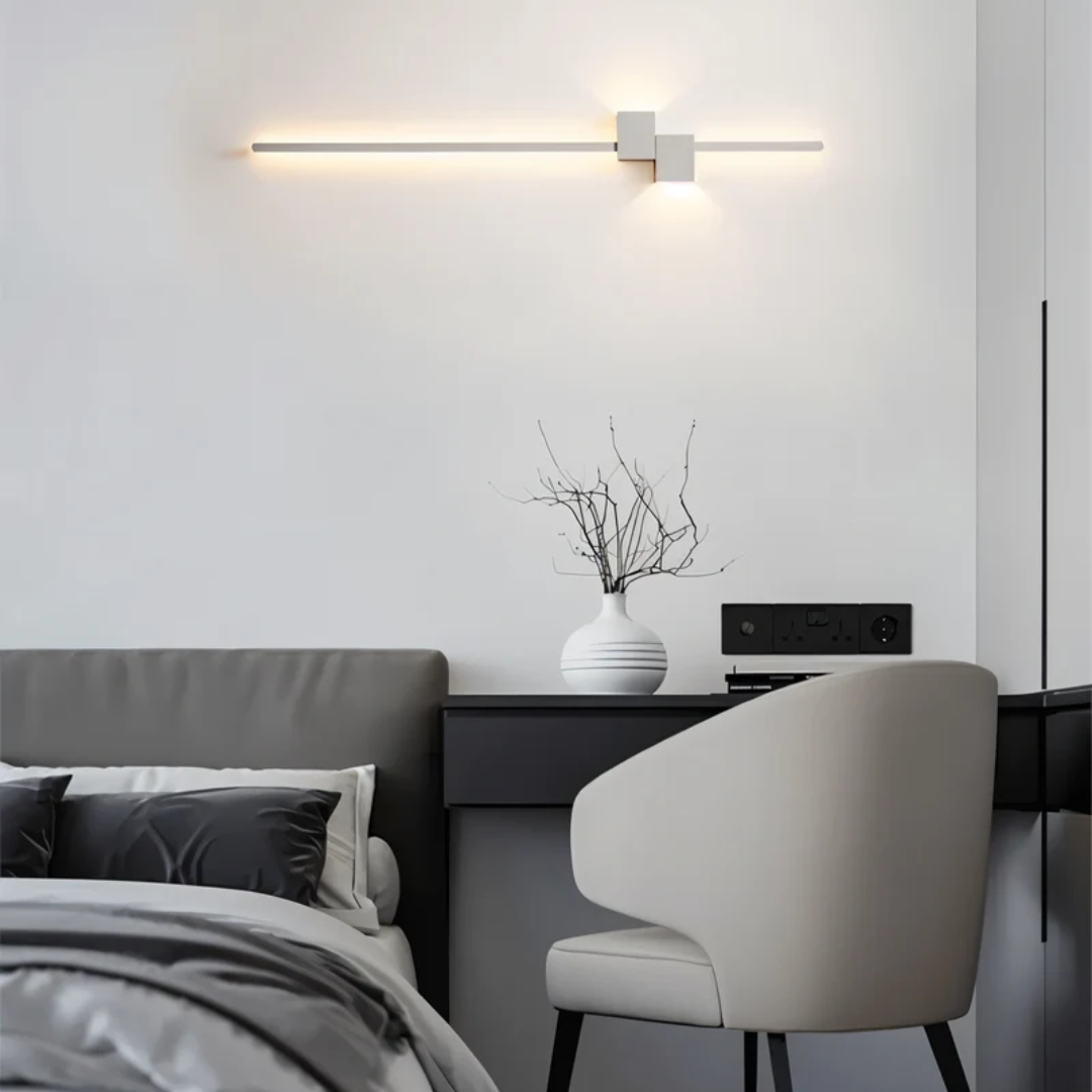LumiNova minimalistisk LED-vegglampe — ren, moderne silhuett