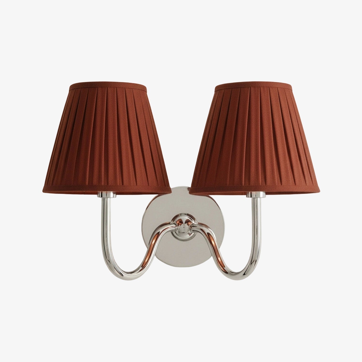 Wall Lamp with Pleated Fabric Shade | Classic Lighting for Bedroom and Living Room - Lamylie