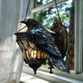 Gothic Raven Window Decoration with Light Reflection Effect - Lamylie