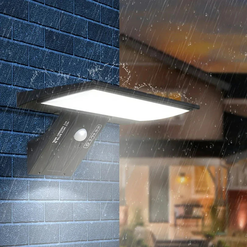 Solar Powered LED Wall Light with Motion Detector & Remote Control - Lamylie