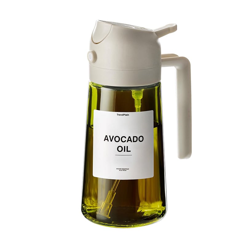 Dispensador y pulverizador de aceite de vidrio de doble función para la cocina - Lamylie