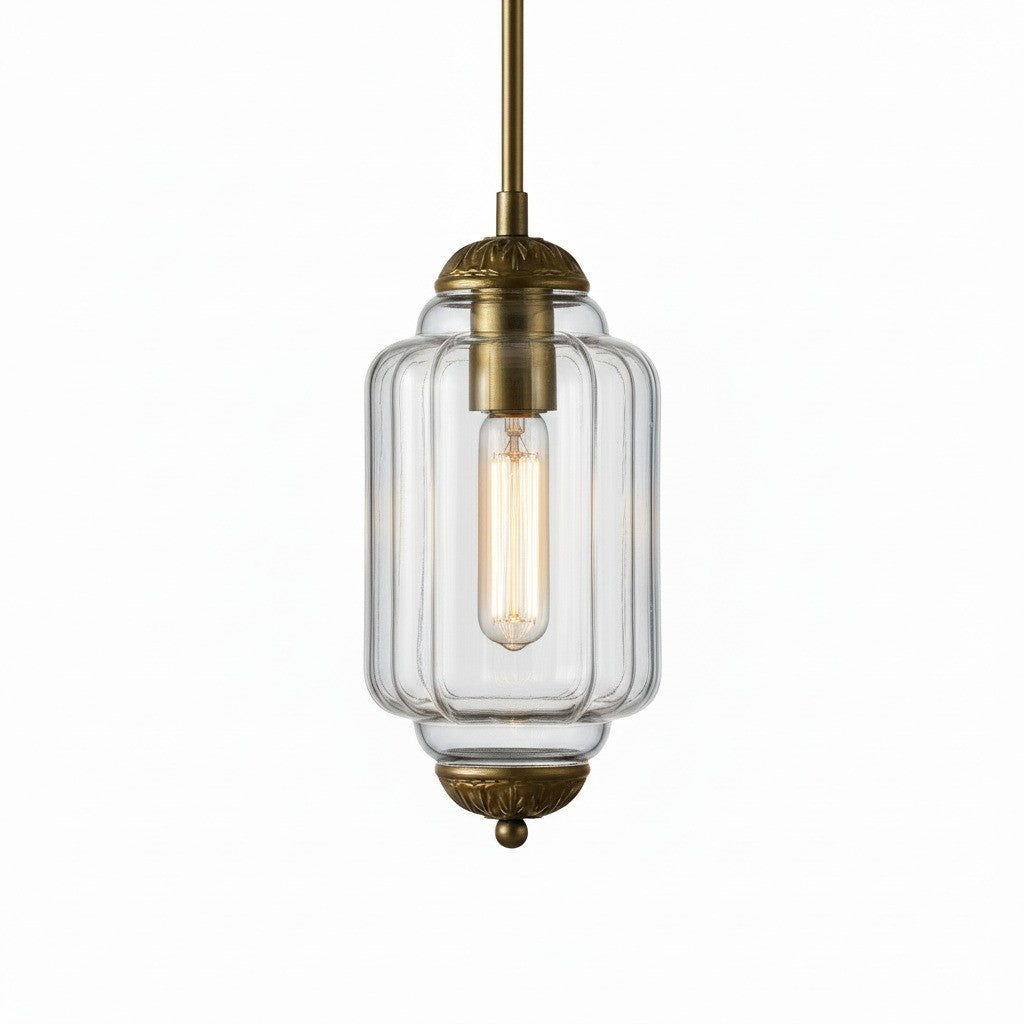 Vintage Milk Glass Pendant Lamp with Wavy Edge | Scandinavian Atmosphere Lighting for Kitchen and Bedroom - Lamylie
