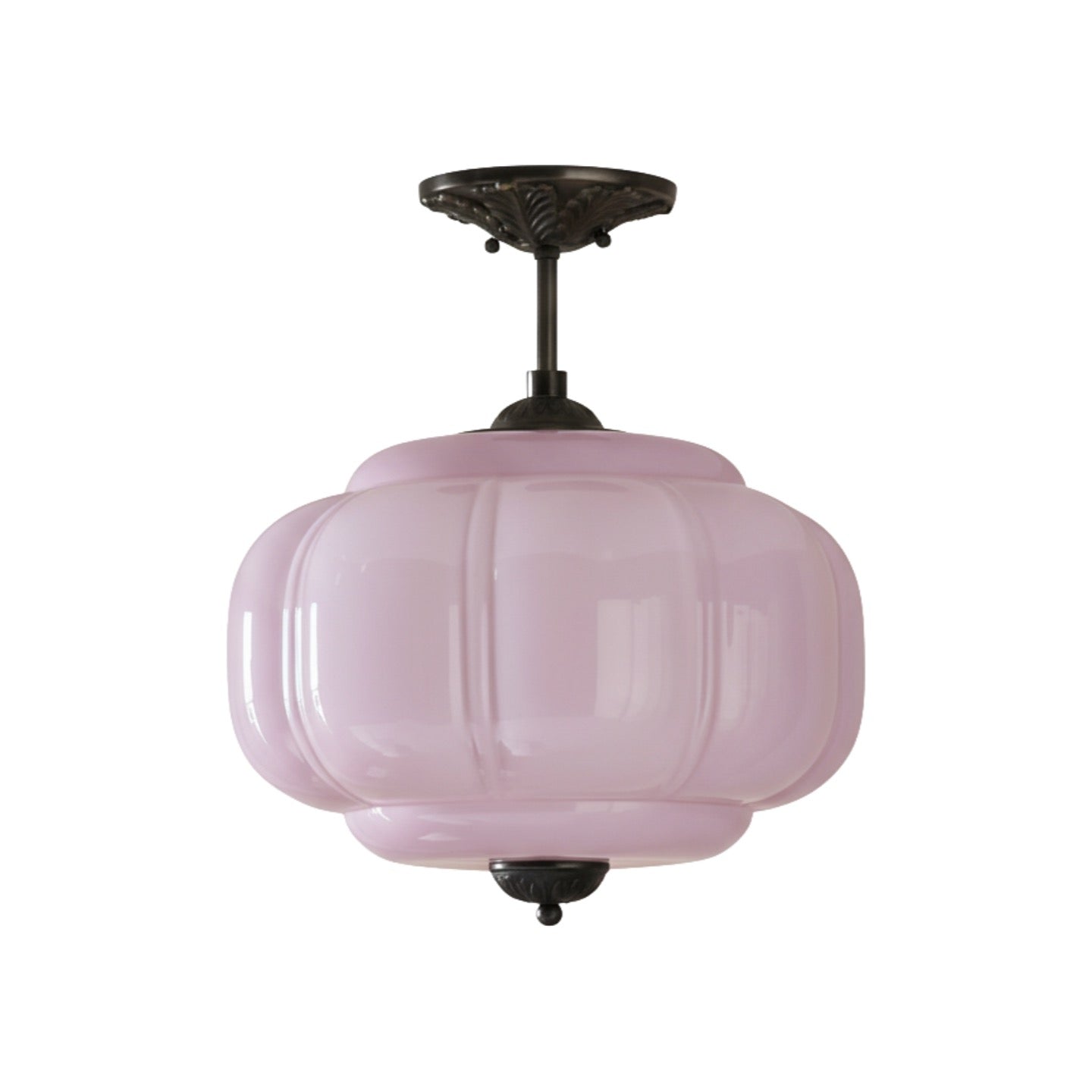 Vintage Milk Glass Pendant Lamp with Wavy Edge | Scandinavian Atmosphere Lighting for Kitchen and Bedroom - Lamylie