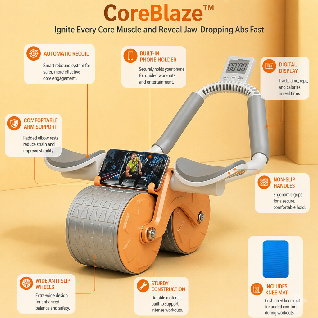 CoreBlaze — 激活每一块核心肌肉，快速练出令人惊叹的腹肌 - Lamylie