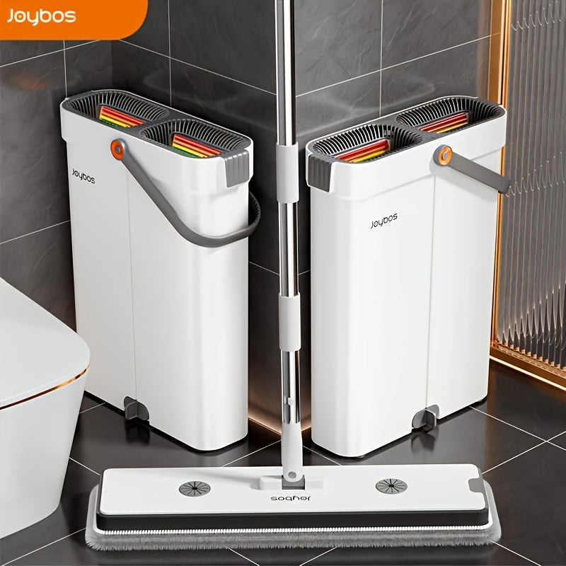 Mopp-Set mit Eimer | Flachmopp in den Größen 33 cm oder 40 cm – Lamylie