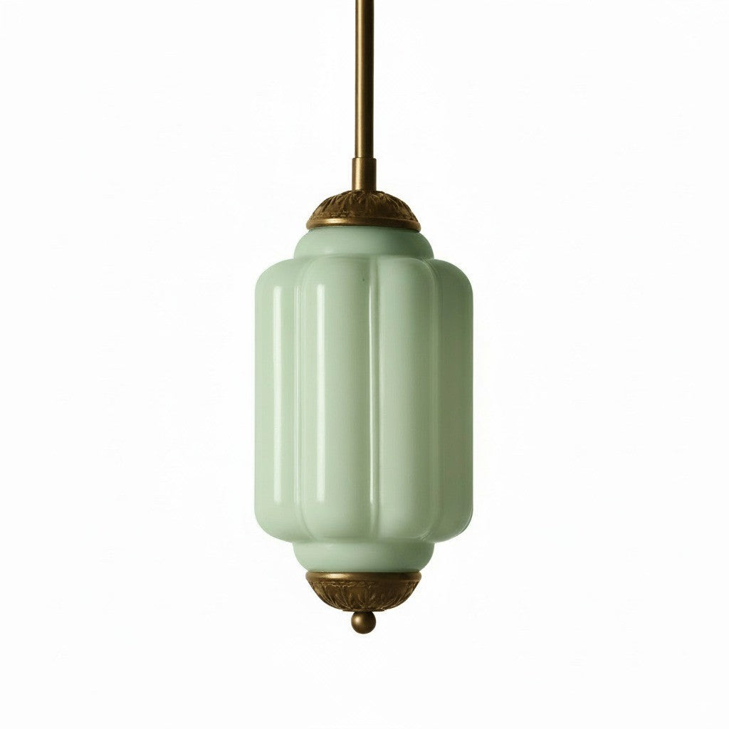 Vintage Milk Glass Pendant Lamp with Wavy Edge | Scandinavian Atmosphere Lighting for Kitchen and Bedroom - Lamylie