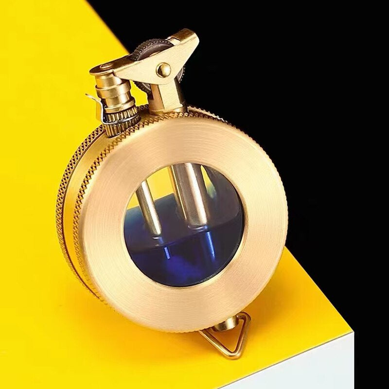 Vintage Retro Gas Lighter | Classic Refillable Pocket Lighter for Collectors - Lamylie