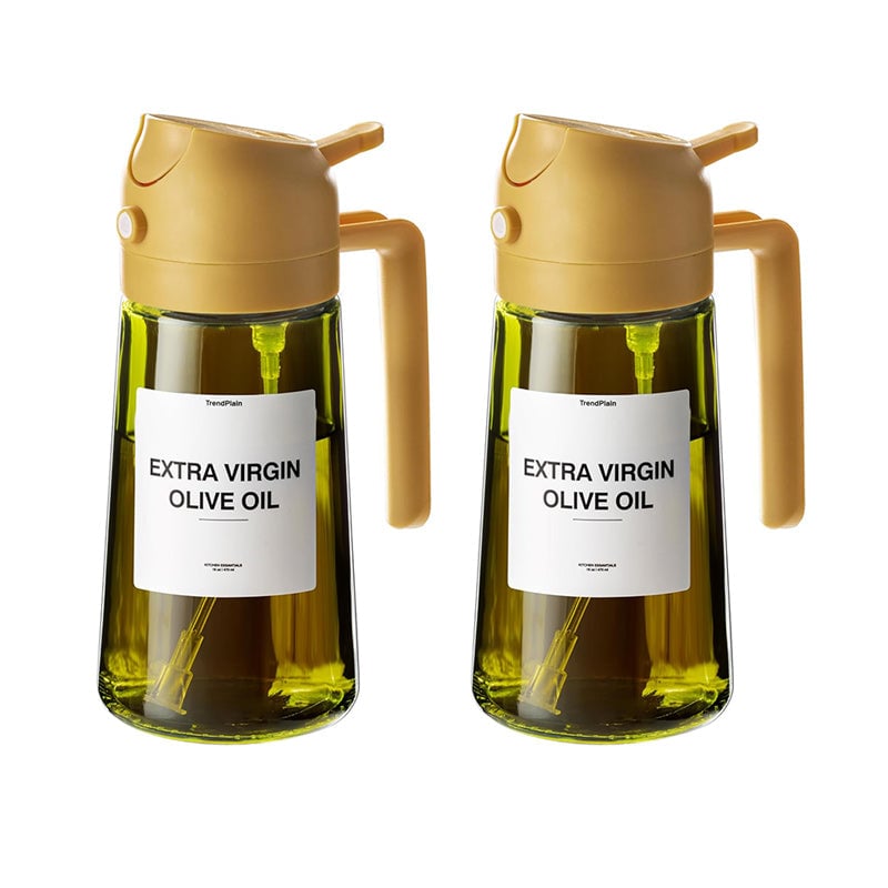 Dispensador y pulverizador de aceite de vidrio de doble función para la cocina - Lamylie