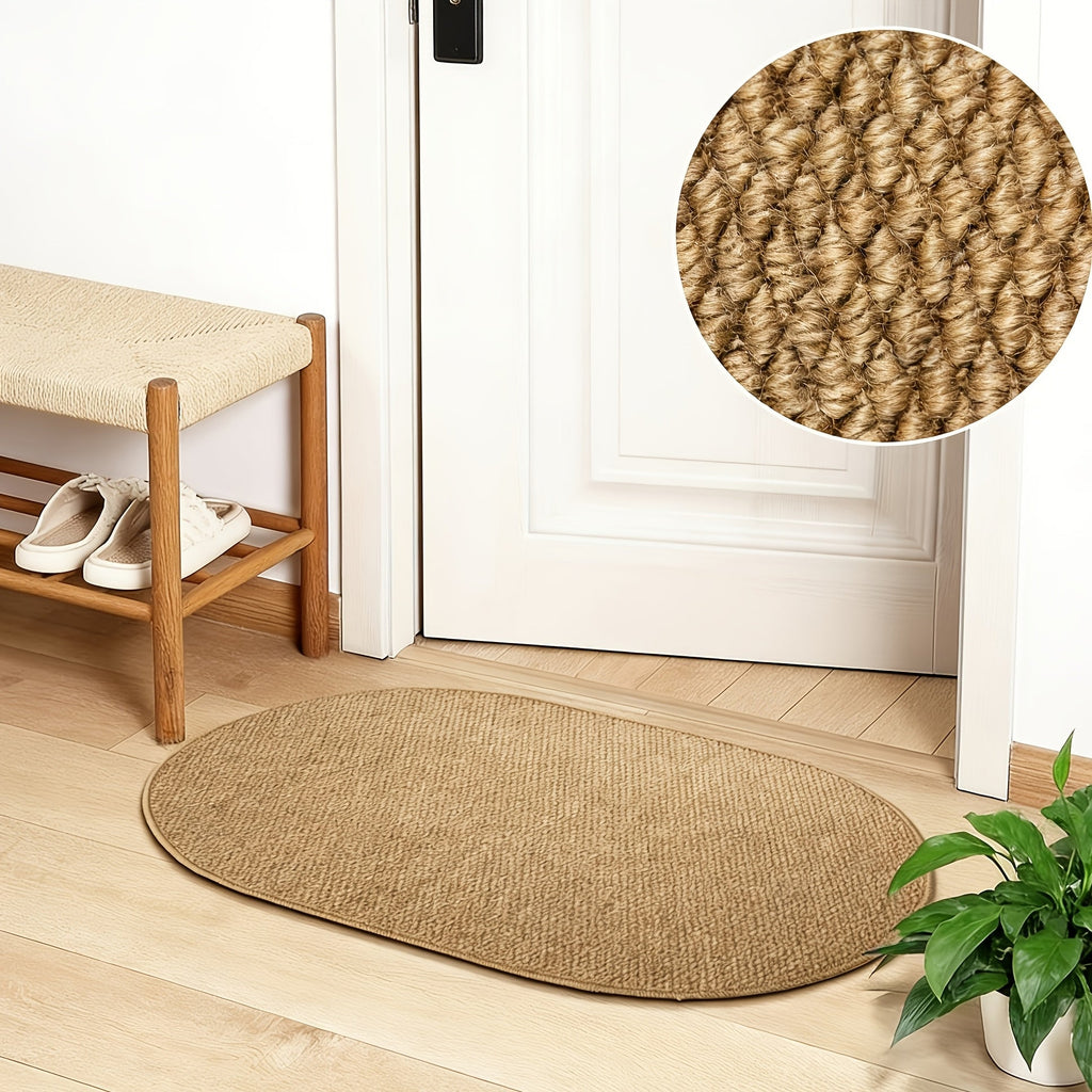 Tapis ovale marron ScandiRoots — design de style nordique