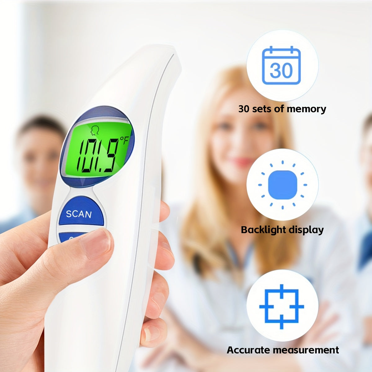 Thermomètre infrarouge frontal sans contact - Lamylie