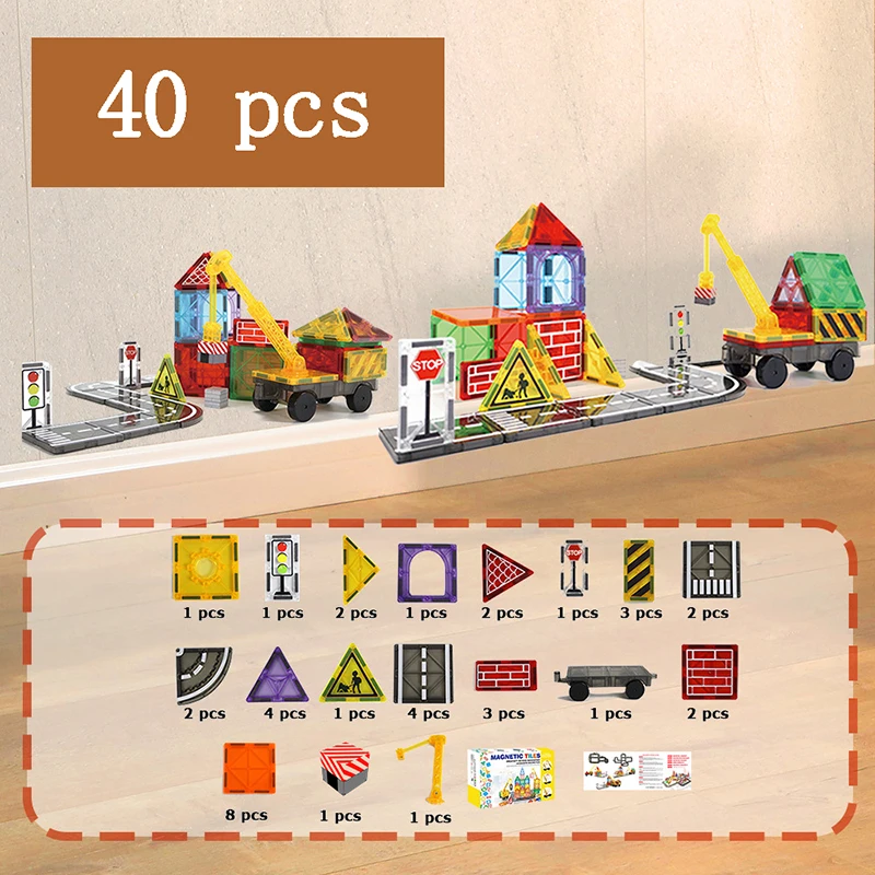 Magnetisches Spielset – regt fantasievolles Spielen an und stärkt Geist und Herz – Lamylie