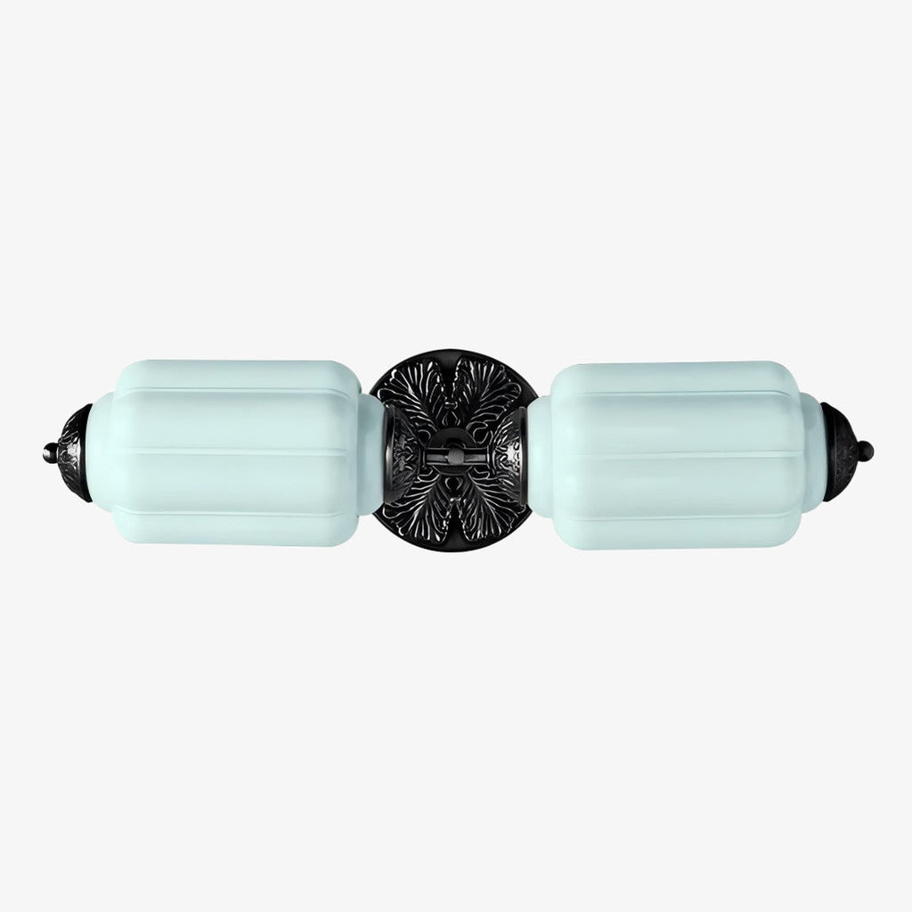 Eloise Vintage Wandleuchte aus Milchglas mit gewelltem Rand - Moderne Akzentbeleuchtung für Bad und Schlafzimmer