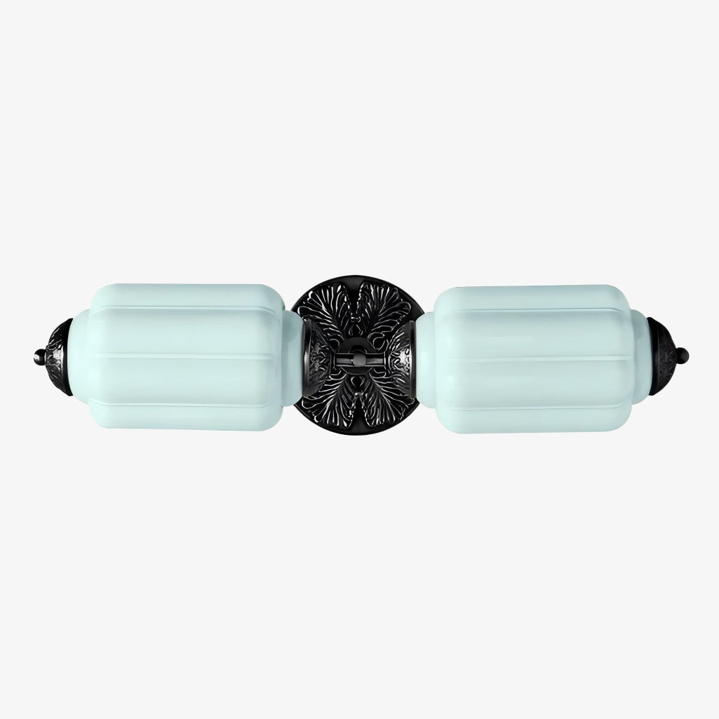 Eloise Vintage Scalloped Milk Glass Wall Sconce - Modern Accent Lighting for Bathroom and Bedroom