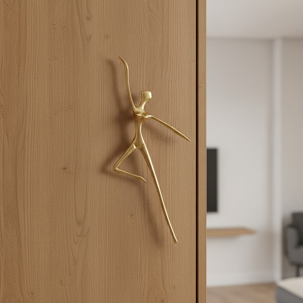 Minimalist Cabinet Handle - Brass Silver Pink - Scandinavian Design Furniture - Lamylie