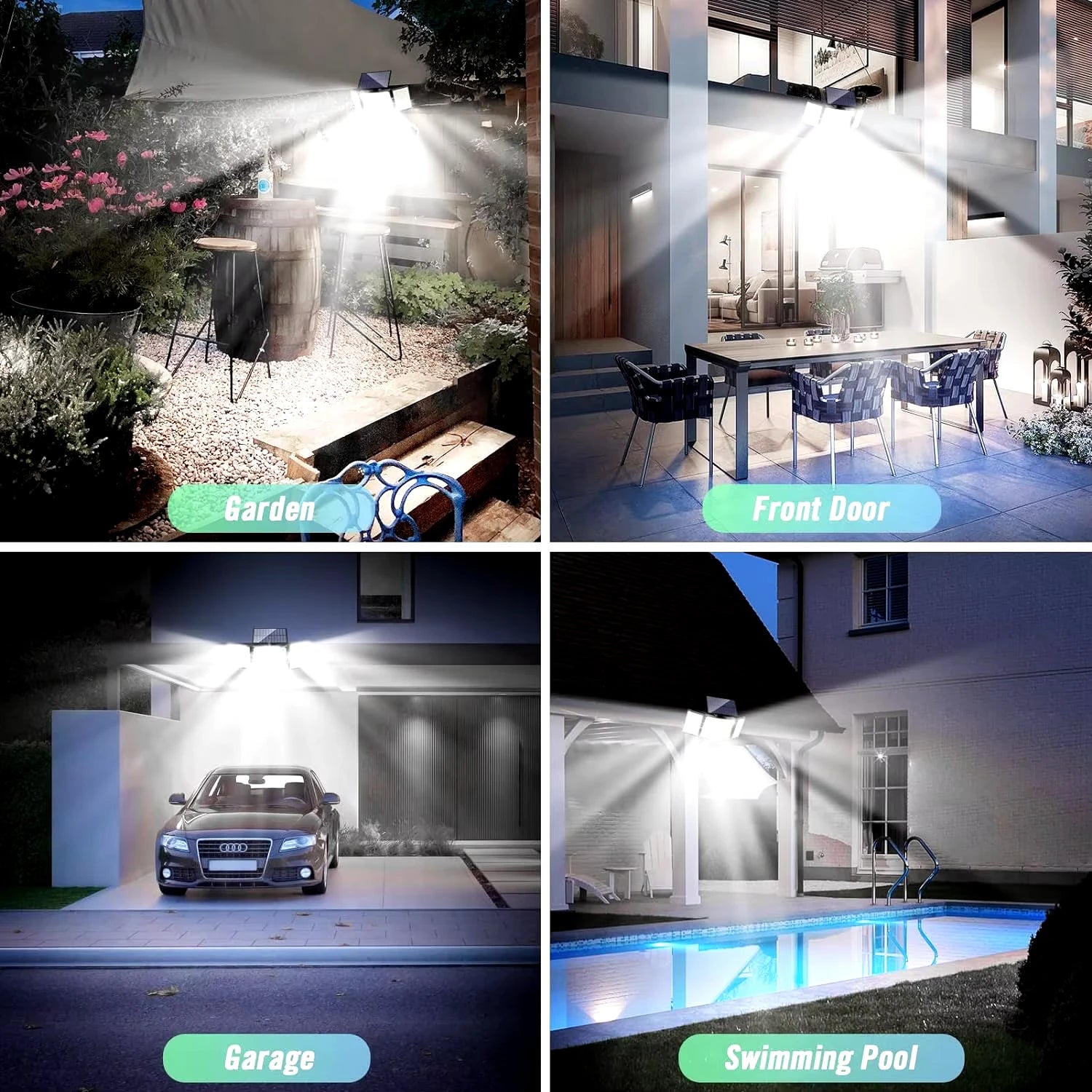 Solar Outdoor Wall Light with Motion Detector – 106/144/280 LEDs - Lamylie