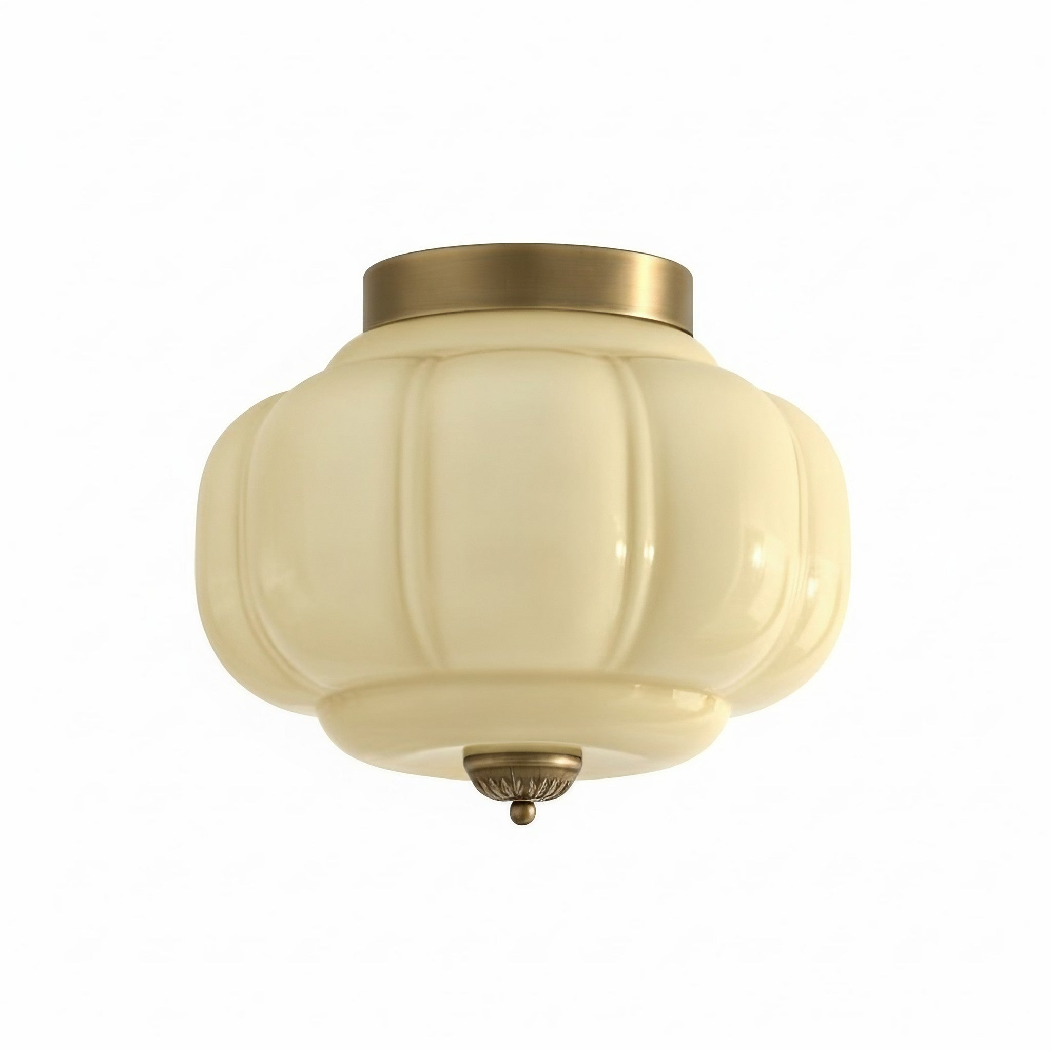 Ceiling Lamp Milk Glass Shade Modern Lighting Scandinavian Style Living Room Dining Room Bedroom Flush Mount - Lamylie