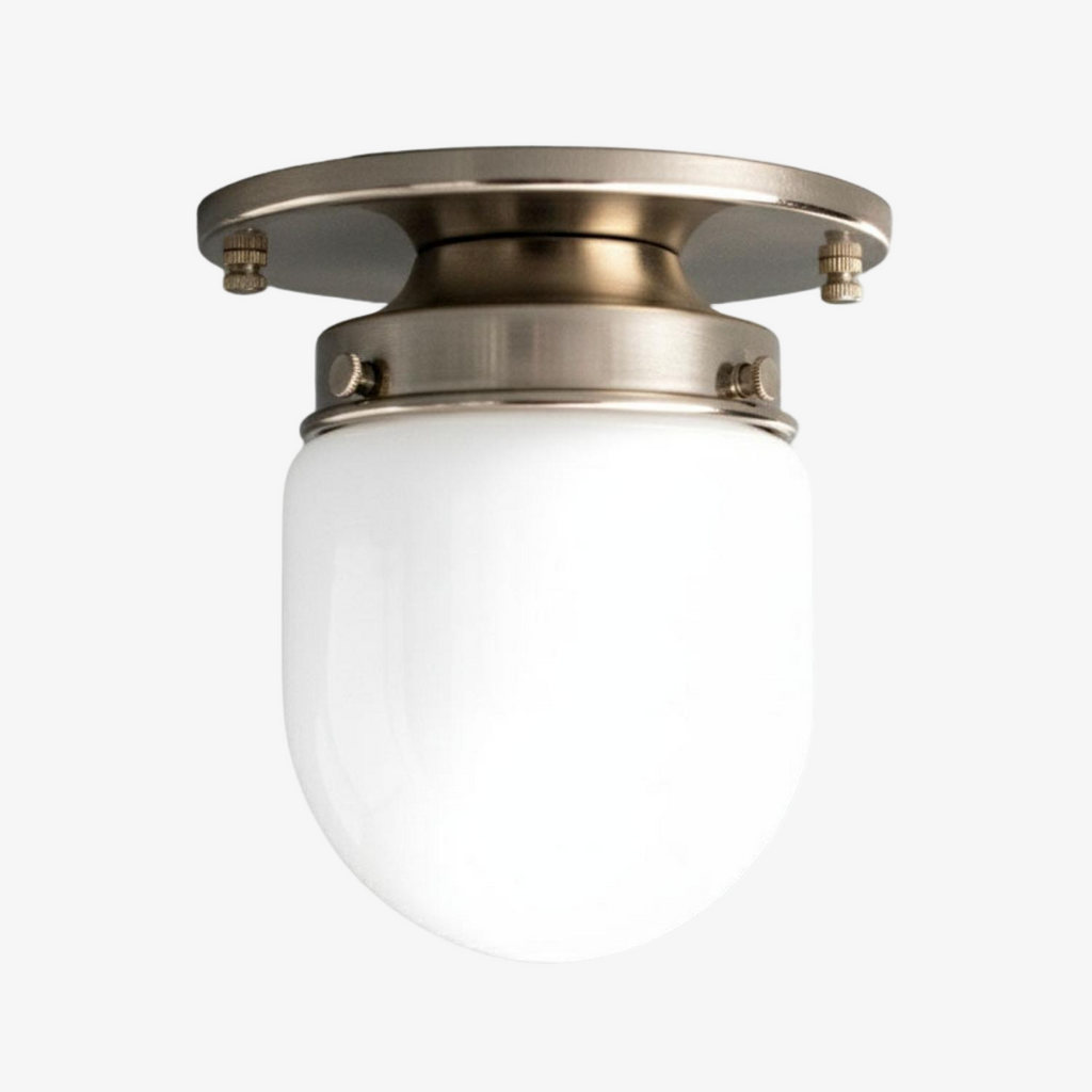 Opal Glass Wall & Ceiling Lamp Dual Function Modern Design Brass - Lamylie