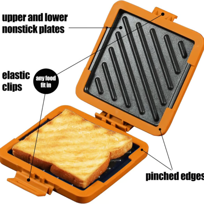Accessoire de gril pour micro-ondes pour préparer des en-cas irrésistiblement croustillants en quelques minutes - Lamylie