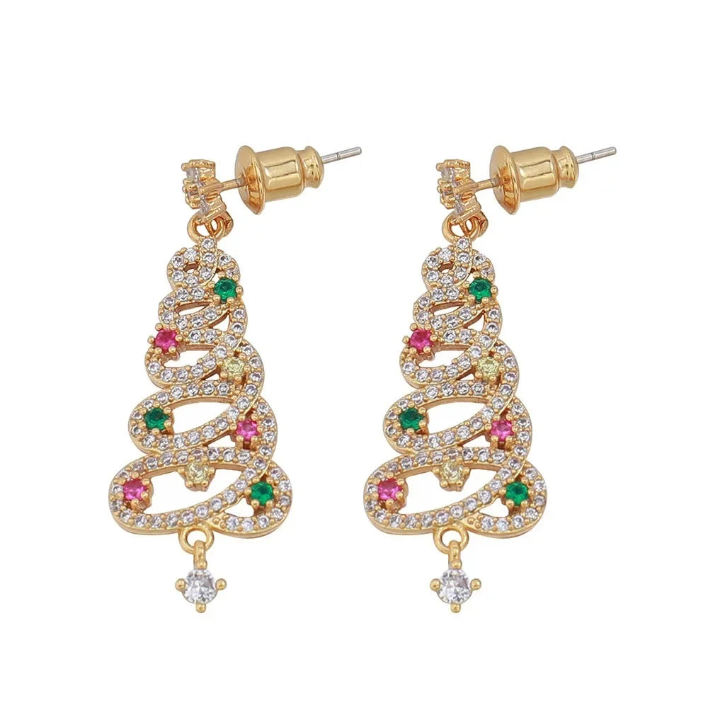 LumaBelle Christmas Earrings — Shine Bright All Season with Featherlight Festive Glam - Lamylie