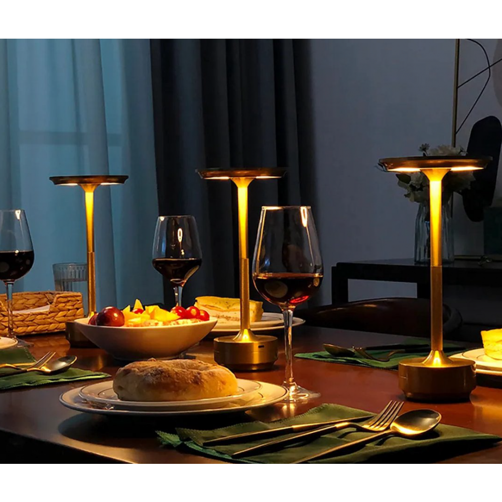 Wireless LED Desk Lamp with Touch Dimmer – Aluminum, IP44 - Lamylie