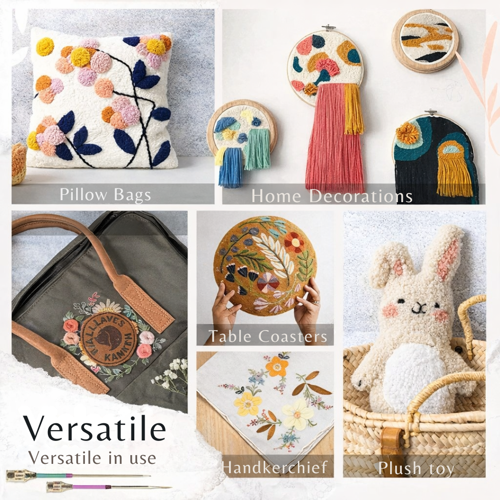 Broderisett | Presis broderiteknikk | Ergonomisk håndtak for komfort | StitchSage - Lamylie
