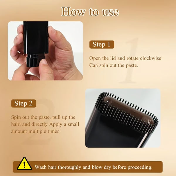 Stick para retocar a cor do cabelo com aplicador em pente - Lamylie