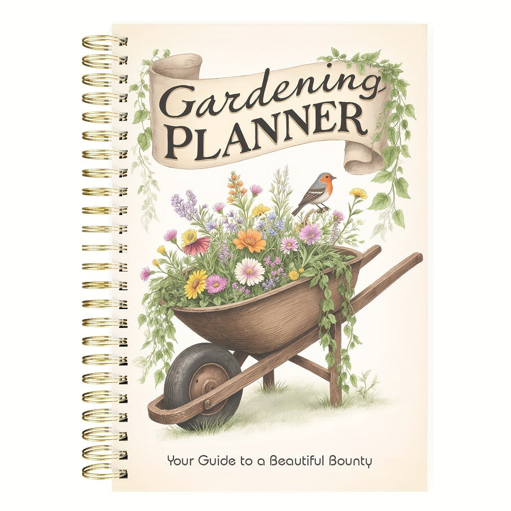 Gardenlog A5 Undated Spiral Garden Planner — 116 Pages, Structured Layouts