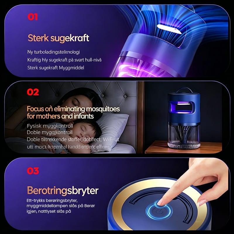 UV-Licht-Mückenlampe mit Saugventilator - Lamylie