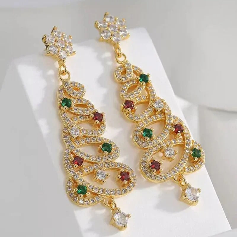 LumaBelle Christmas Earrings — Shine Bright All Season with Featherlight Festive Glam - Lamylie