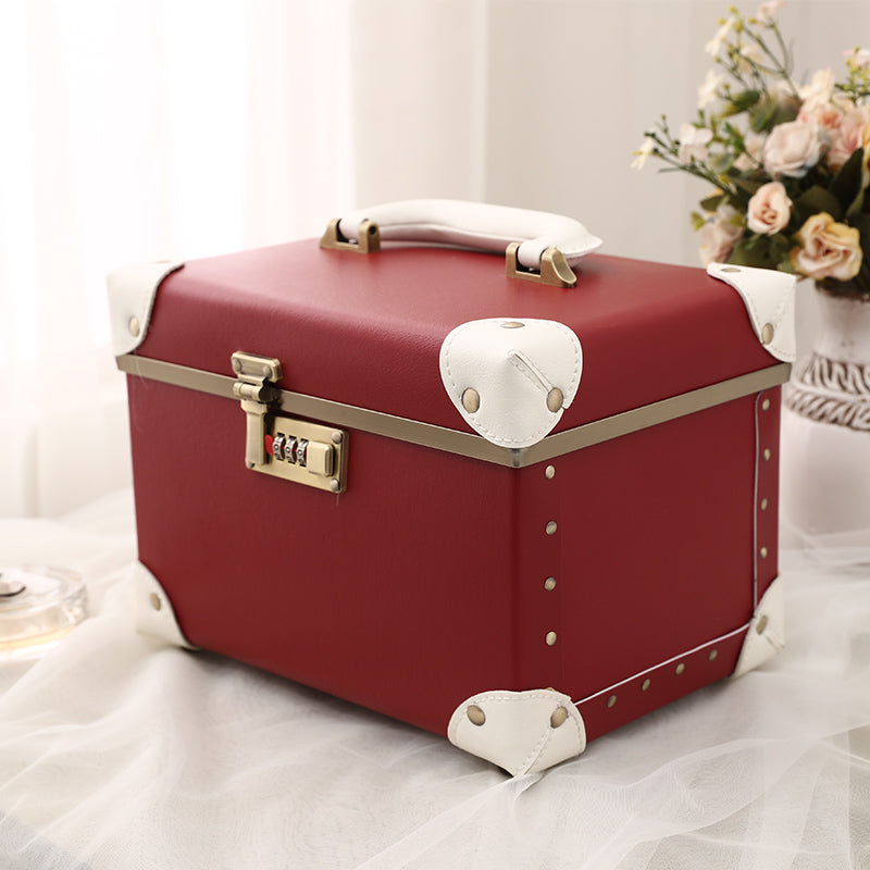 Trousse en Cuir Double Grande Capacité