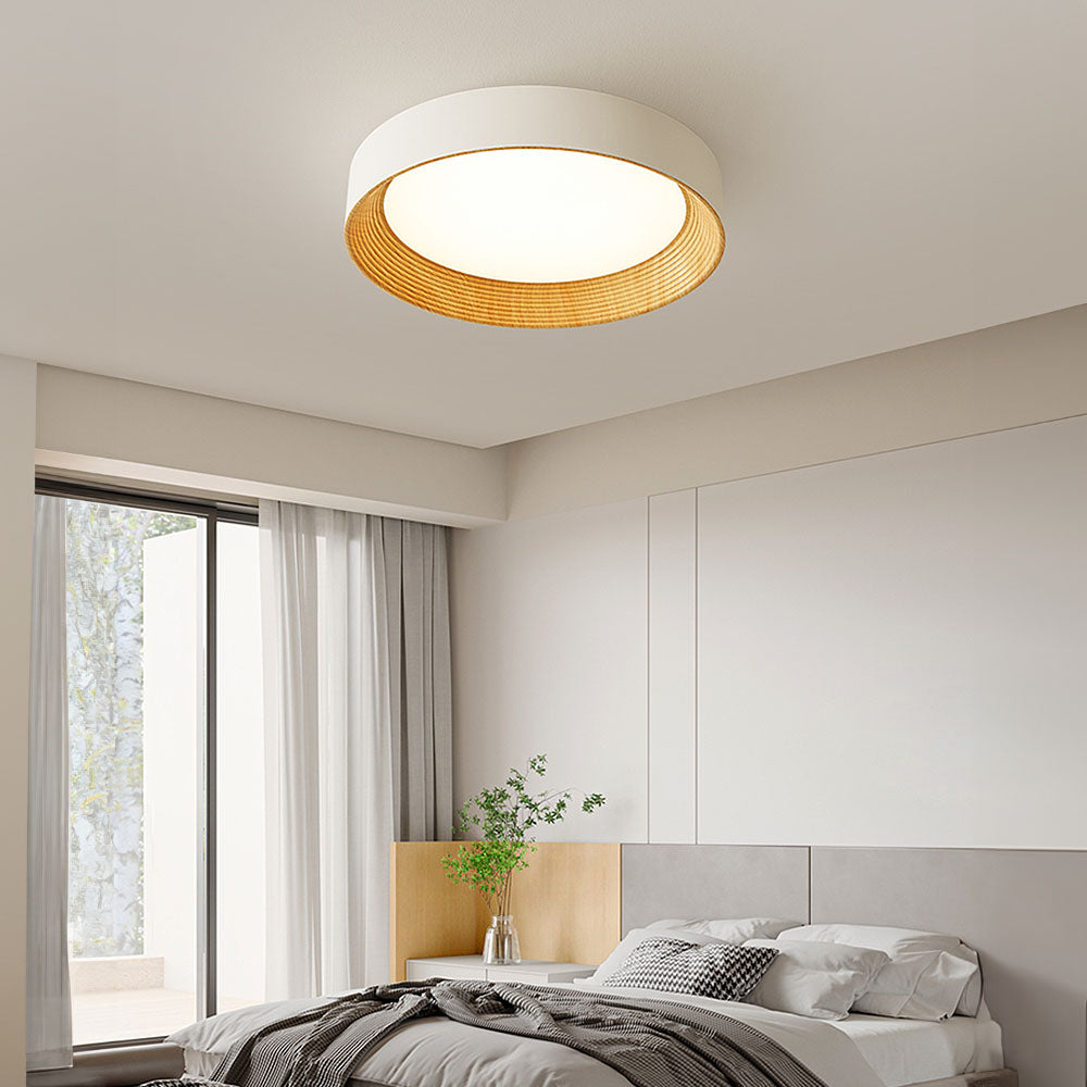 Minimalist Round Low-Profile Ceiling Lamp Bedroom Ceiling Lighting LED - Lamylie