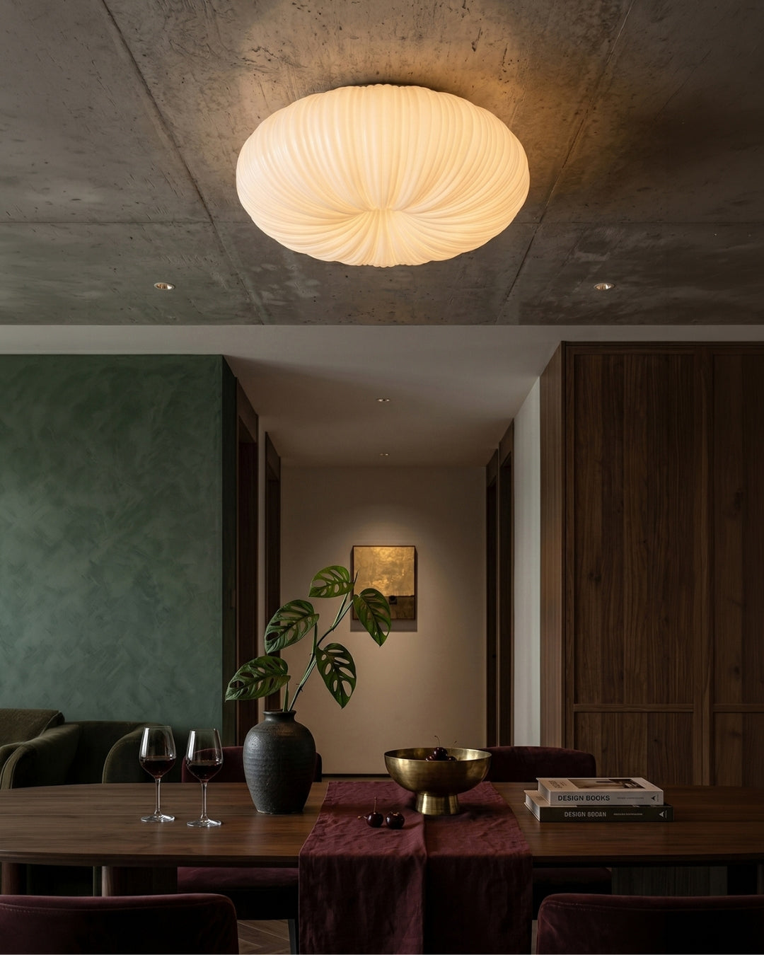 Ceiling Lamp Iris Scandinavian Dimmable Metal & Acrylic with Remote Control for Modern Living Spaces Bedroom Dining Room Ambient Lighting - Lamylie