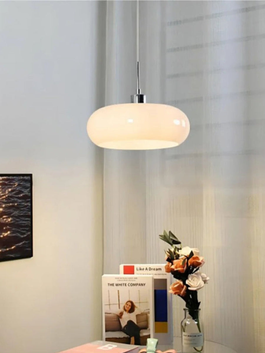 Bauhaus Glas Pendelleuchte Metall 11cm Nordisches Design Esszimmer Küche - Lamylie