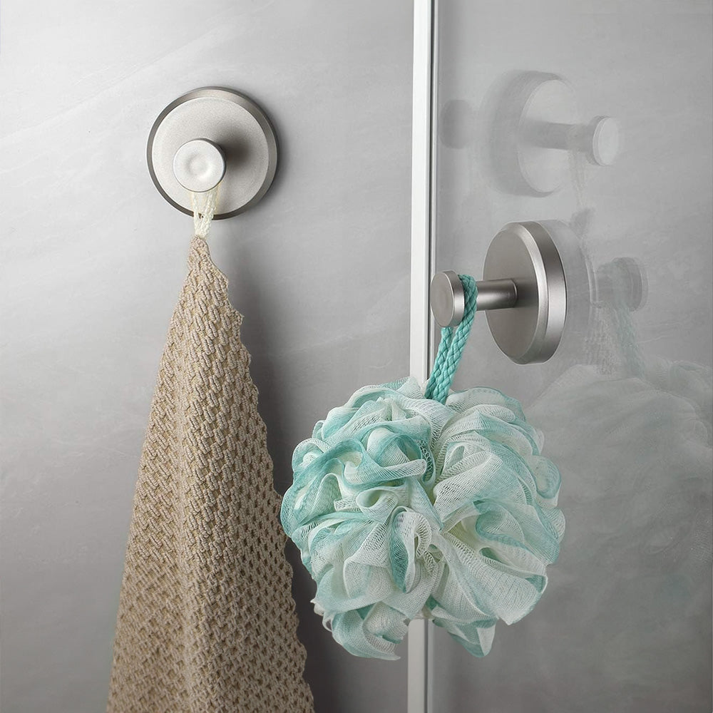 Självhäftande handdukskrok utan borrning | Rostfritt stål | Svart, silver, guld | 5.5×5.5×5.6 cm – Lamylie