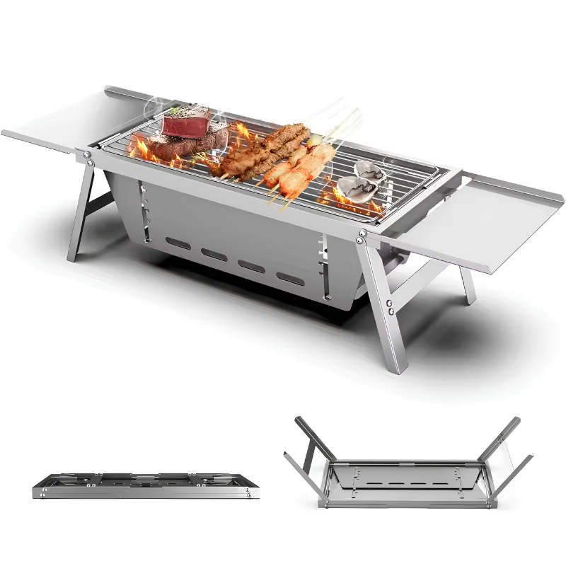 Kompakt, hordozható grillsütő útközbeni használatra - Lamylie