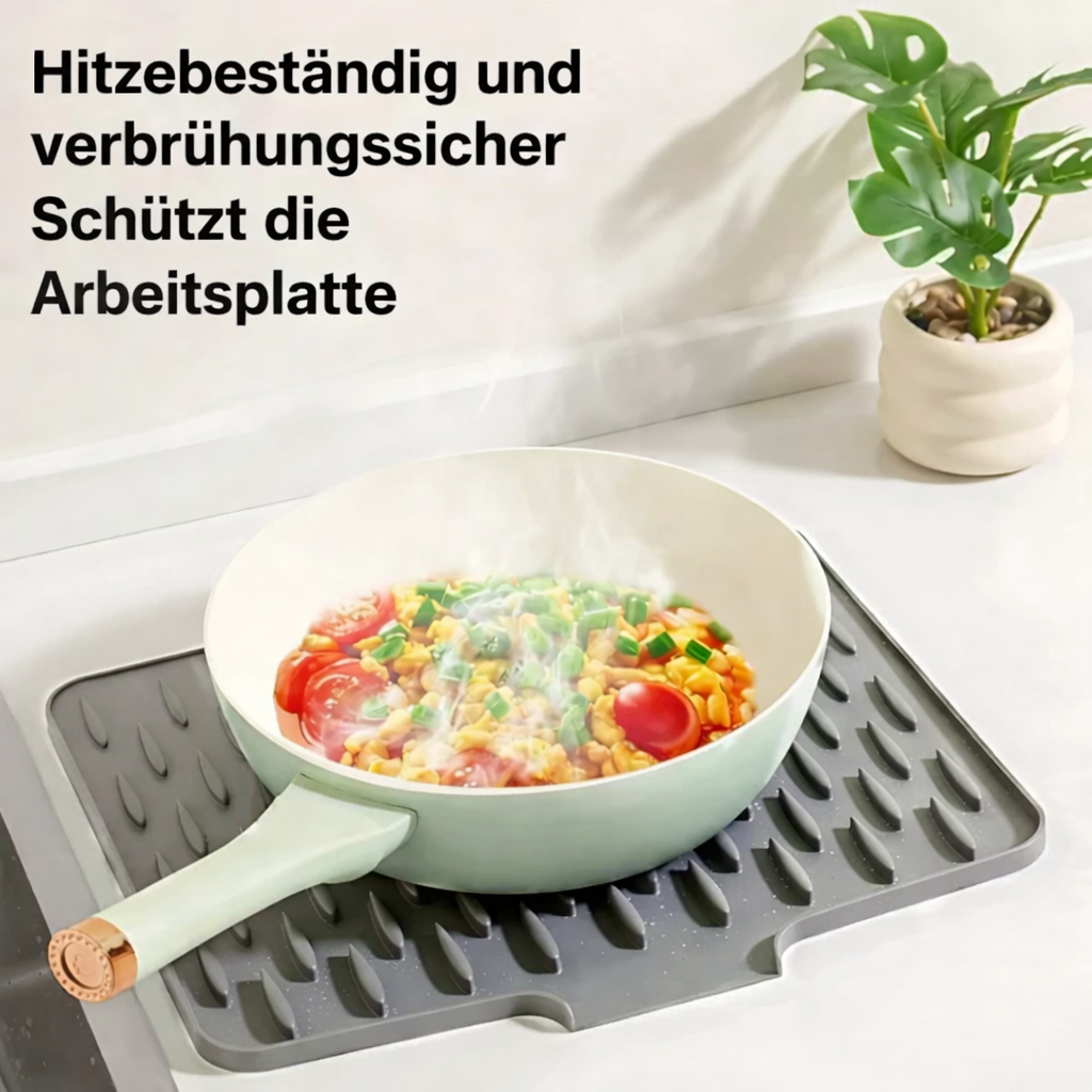 Tapis multifonctionnel en silicone pour protéger de la chaleur et sécher | Antidérapant et résistant à la chaleur | Globetrek - Lamylie