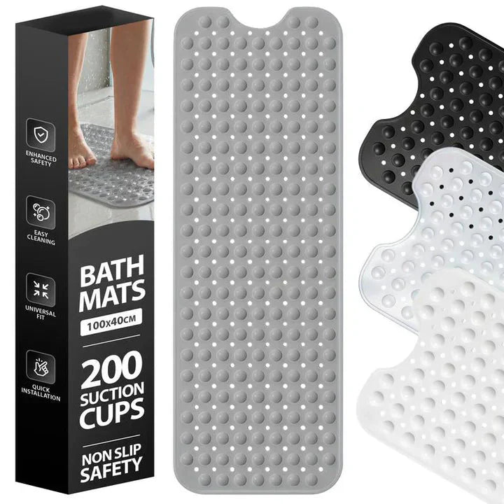 Rutschfeste Badematte | Erhabene Struktur | Schneller Wasserabfluss | SafeStep – Lamylie