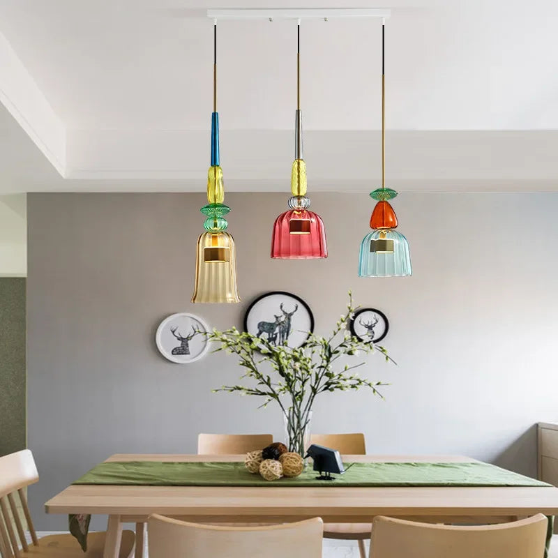 Adjustable Suspension Colorful Hanging Lamp Pendant - Lamylie