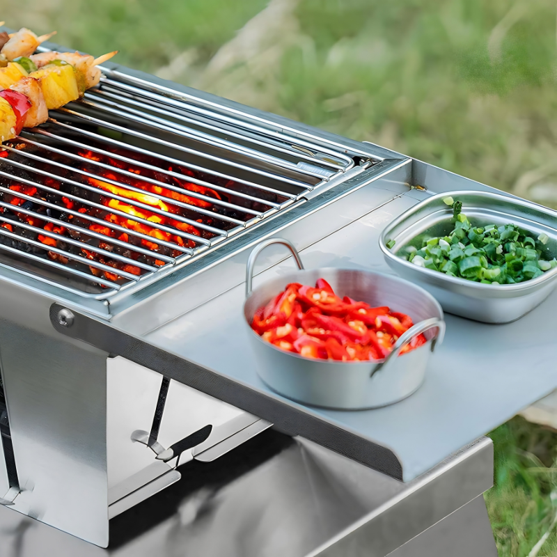 Kompakt, hordozható grillsütő útközbeni használatra - Lamylie