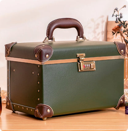 Trousse en Cuir Double Grande Capacité