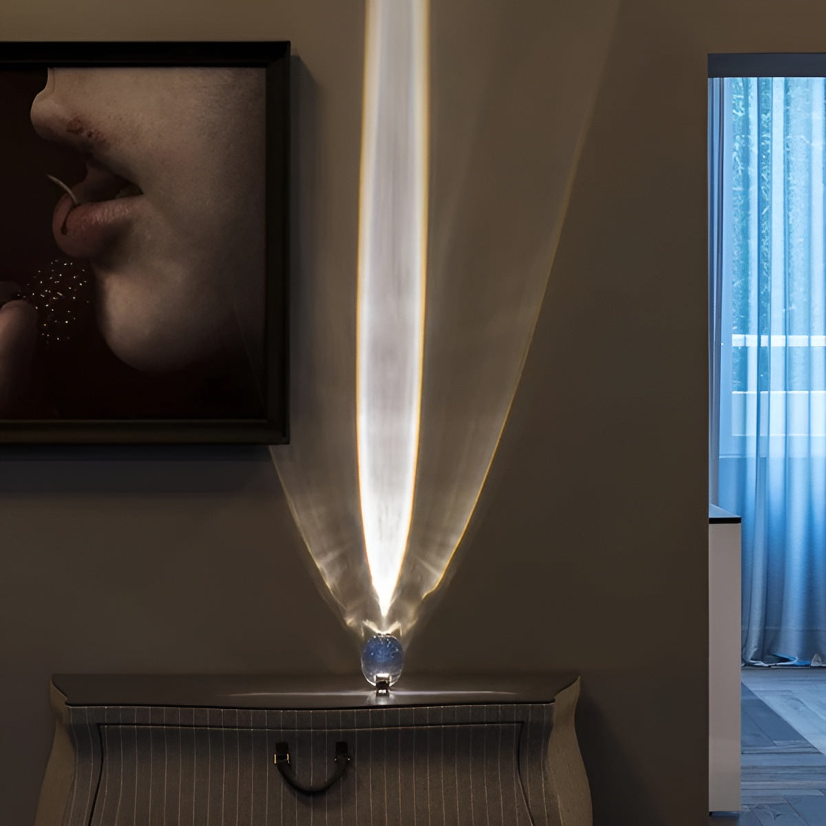 Oval Shaped Table Lamp with Cozy Ambient Lighting - Lamylie